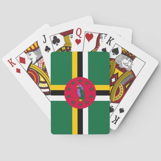 Dominica Flag Pokerkaarten (Achterkant)