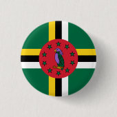 Dominica Flag Ronde Button 3,2 Cm (Voorkant)