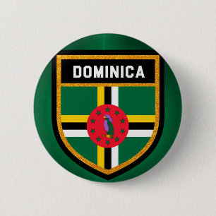 Dominica Flag Ronde Button 5,7 Cm