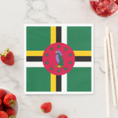 Dominica Flag Servet (Insitu)