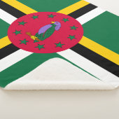 Dominica Flag Sherpa Deken (3/4)