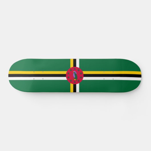 Dominica Flag Skateboard (Horizontaal)