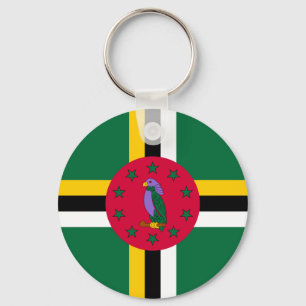 Dominica Flag Sleutelhanger