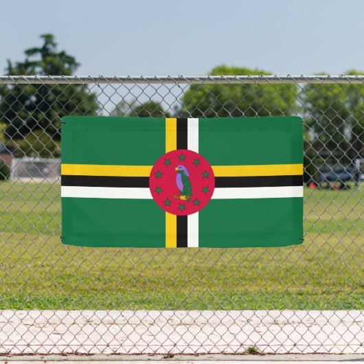Dominica Flag Spandoek (Insitu)
