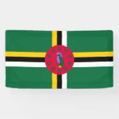 Dominica Flag Spandoek (Horizontaal)