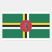 Dominica Flag Sticker (Voorkant)