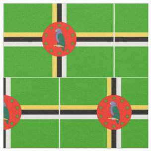 Dominica Flag Stof