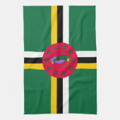 Dominica Flag Theedoek (Verticaal)