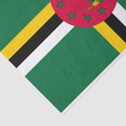Dominica Flag Tissuepapier (Detail)
