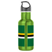Dominica Flag Waterfles (Achterkant)