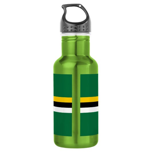 Dominica Flag Waterfles (Achterkant)