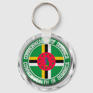 Dominica om Embleem Sleutelhanger