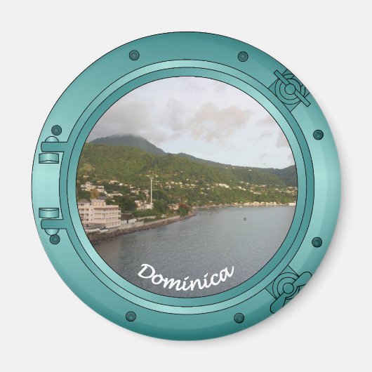 Dominica Porthole Magneet (Voorkant)