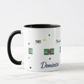 Dominica Roots Pattern Mug | Caribbean Flag (Gauche)