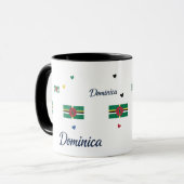Dominica Roots Pattern Mug | Caribbean Flag (Devant gauche)