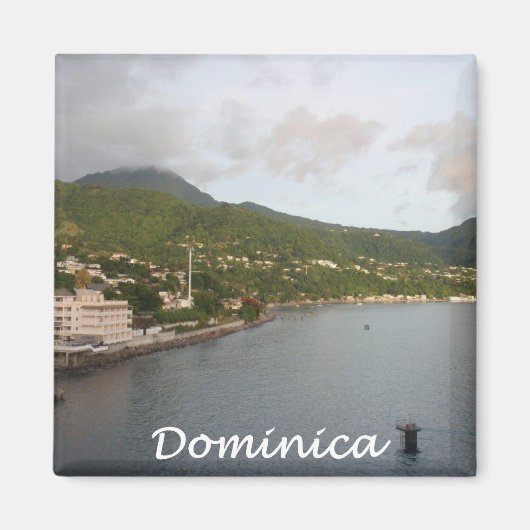 Dominica Uitzicht Magneet (Voorkant)