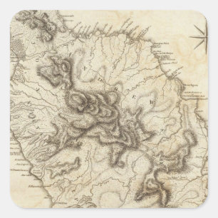 Dominica Vierkante Sticker