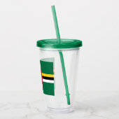 Dominica-vlag Acryl Drinkbeker (Links)