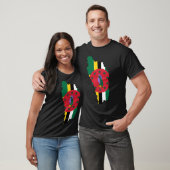 Dominica-vlag DM T-shirt (Unisex)