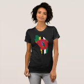 Dominica-vlag DM T-shirt (Voorkant volledig)