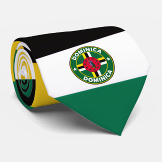 Dominica Vlag Nekdas, Stijlvolle Dominicaanse Vlag Stropdas