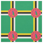 Dominica-vlag Stof (Swatch)