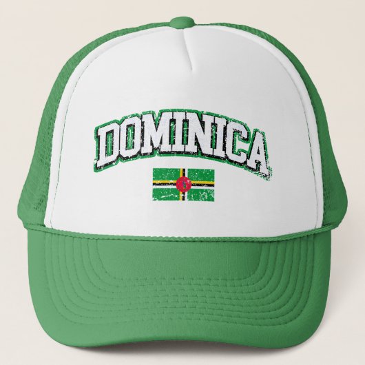 Dominica  vlag trucker pet (Voorkant)