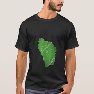Dominica Voetbal Voetbalveld T-shirt