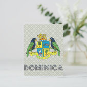 Dominica Wapenmunt Briefkaart (Staand voorkant)