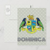 Dominica Wapenmunt Briefkaart (Voorkant / Achterkant)