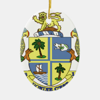 Dominica Wapenmunt Keramisch Ornament