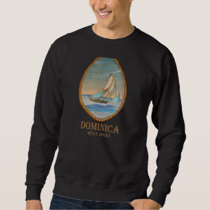 Dominica West Indies  Retro Zeilboot Vacat Trui