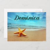 Dominica-zeester Briefkaart (Voorkant / Achterkant)