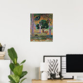 Dominicaans landschap of landschap met een varken poster (Thuiskantoor)