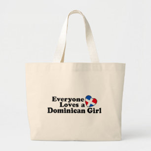Dominicaans meisje grote tote bag