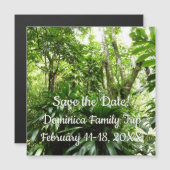 Dominicaans regenwoud I tropisch sparen de datum (Voorkant / Achterkant)