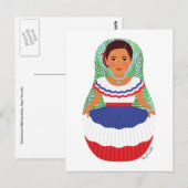 Dominicaanse Matryoshka Briefkaart (Voorkant / Achterkant)
