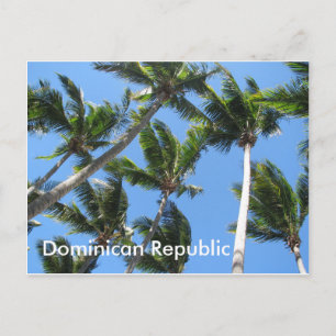Dominicaanse palmbriefkaart briefkaart