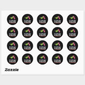 Dominicaanse Pride Platano Power Dominicaanse Repu Ronde Sticker (Vel)