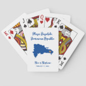 Dominicaanse Republiek bruiloft gunst, elke kleur Pokerkaarten (Achterkant)