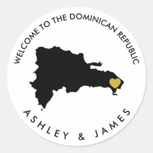 Dominicaanse Republiek Bruiloft Welkom Sticker