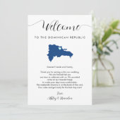 Dominicaanse Republiek Bruiloft Welkomstroute (Staand voorkant)