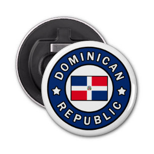 Dominicaanse Republiek Button Flesopener