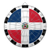 Dominicaanse Republiek Dartboard en vlag/spelraad Dartbord (Voorkant)