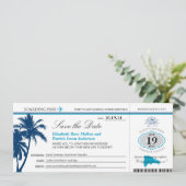 Dominicaanse Republiek die Pass Boarding Save the  Save The Date (Staand voorkant)
