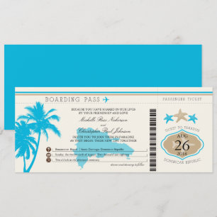 Dominicaanse Republiek die Pass Palm Trees aan boo Kaart