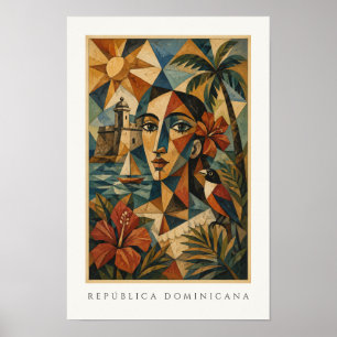 Dominicaanse Republiek Erfgoed Caribische Reis Poster