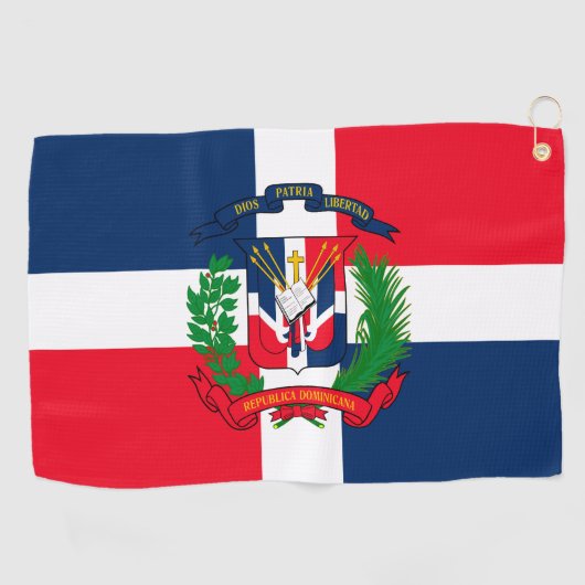 Dominicaanse Republiek Golfhanddoek (Horizontaal)