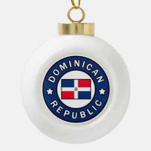 Dominicaanse Republiek Keramische Bal Ornament