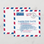 Dominicaanse Republiek Luchtpost Trouw Huwelijksui Kaart (Voorkant / Achterkant)